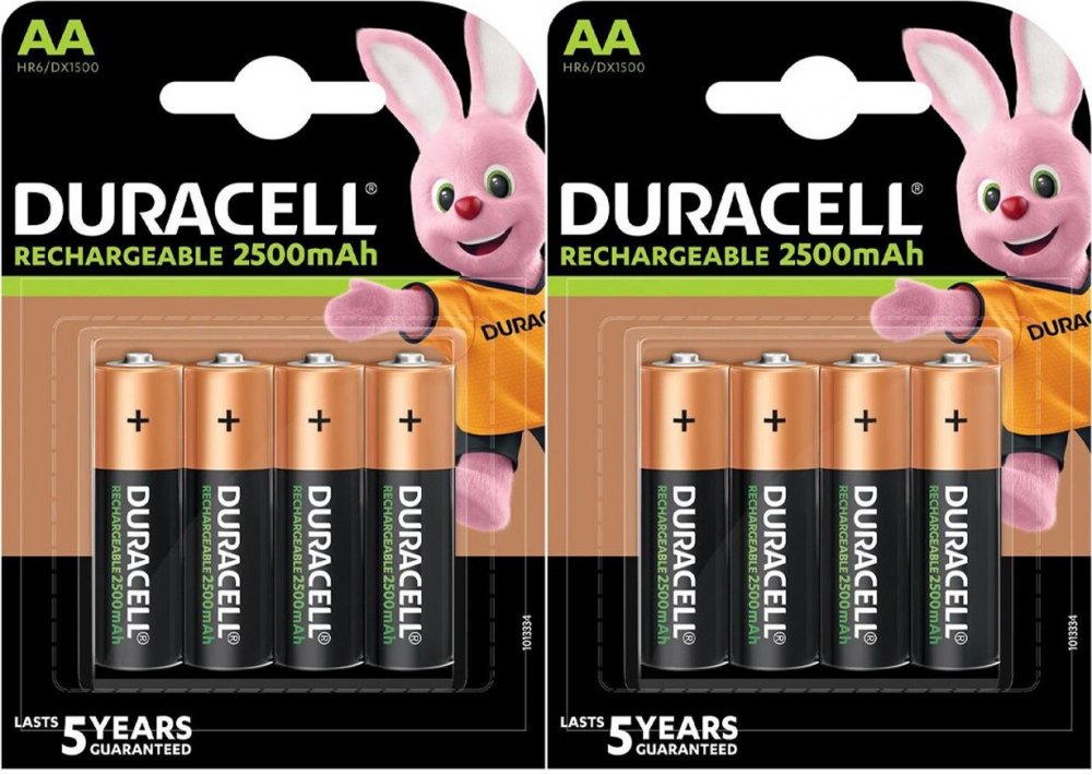 2x Akumulatorki Duracell, AA, 2500mAh, 4 sztuki