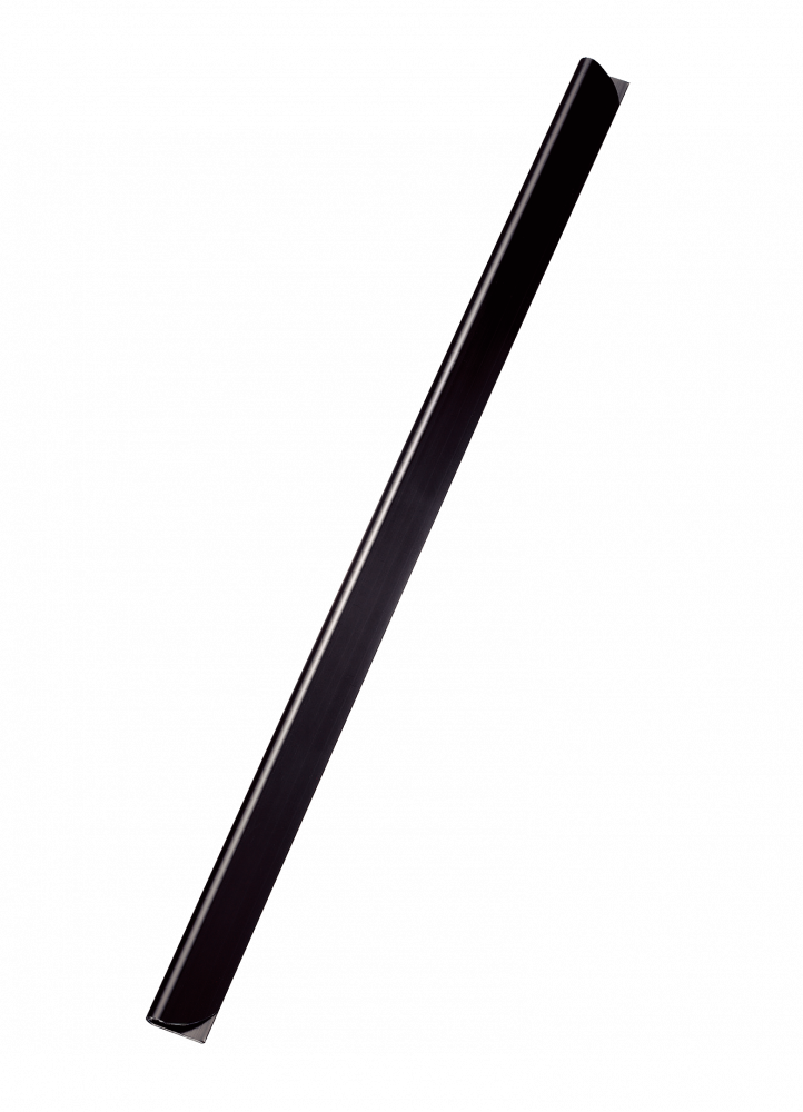 Listwa wsuwana Leitz, 3mm, do 30 kartek, 50 sztuk, czarny