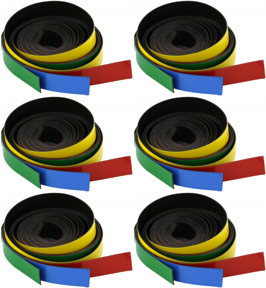 6x Paski magnetyczne 2x3, 4 sztuki, mix kolorów