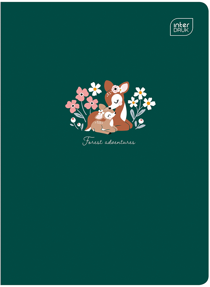 Zeszyt w linie Interdruk UV Mix 2, A5, 32 kartki, mix wzorów