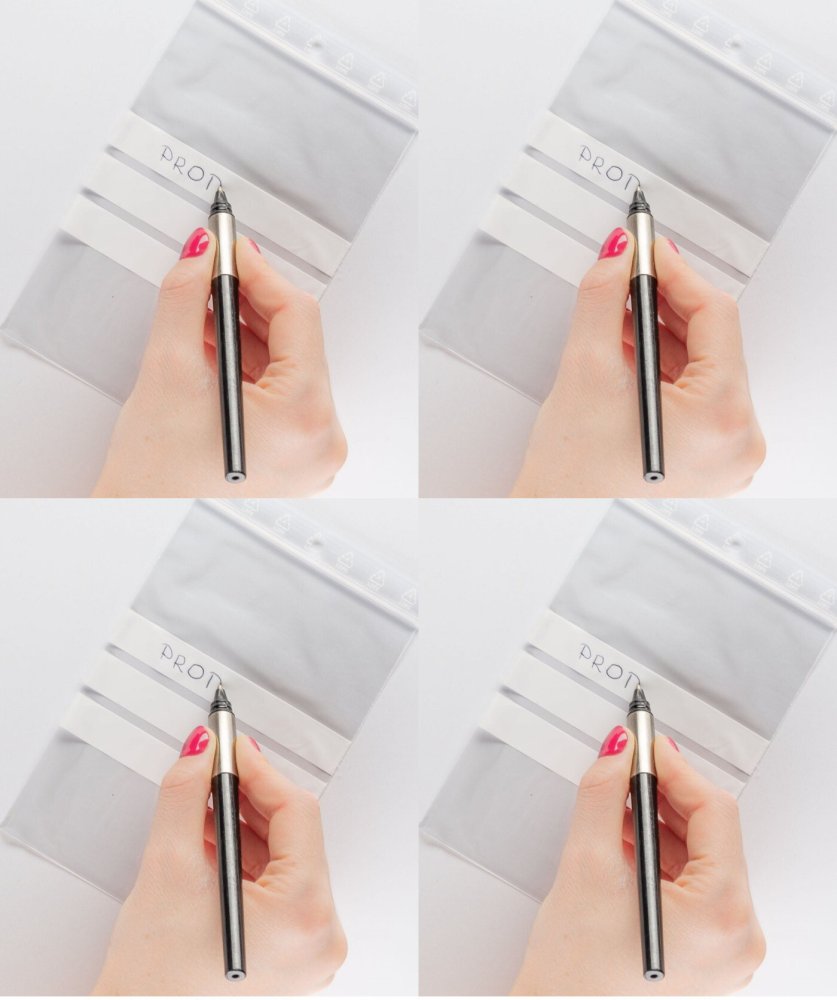 4x Woreczki strunowe z polami do opisu Isopack, 120x180mm, 100 sztuk, bezbarwny