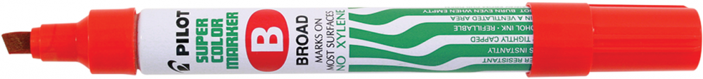 Marker permanentny Pilot SCA-B, ścięta, 4.5mm, czerwony