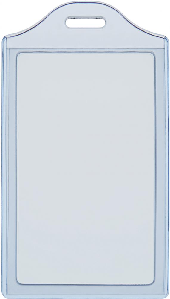 Holder do identyfikatorów Argo 2K-V blue, 55x90mm, 50 sztuk, przezroczysty