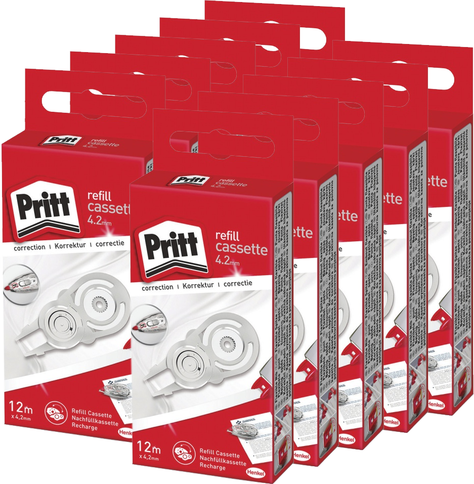 10x Kaseta wymienna do korektora Pritt System, 4.2mmx12m