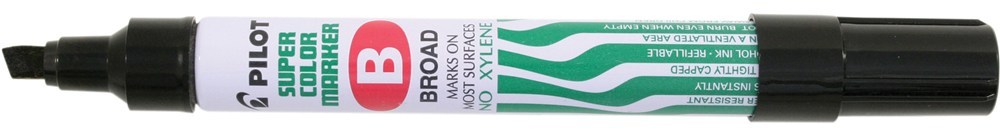 Marker permanentny Pilot SCA-B, ścięta, 4.5mm, czarny