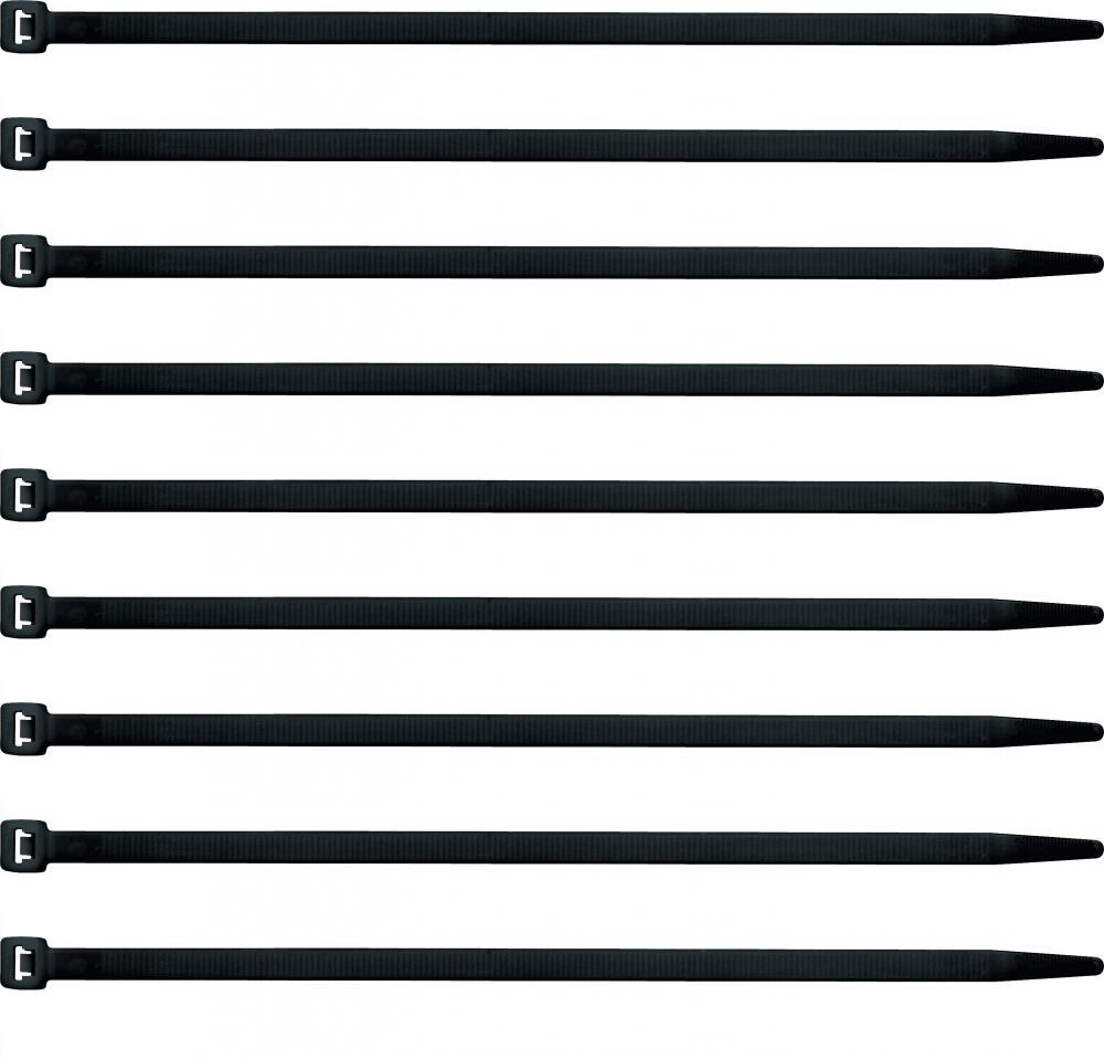 2x Opaska kablowa Erko, 4.8x430mm, 100 sztuk, czarny