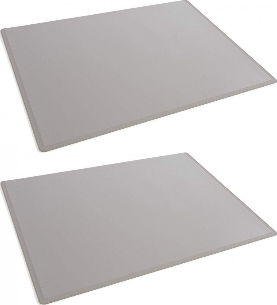 2x Podkład na biurko Durable, 530x400m, z zakładką, szary