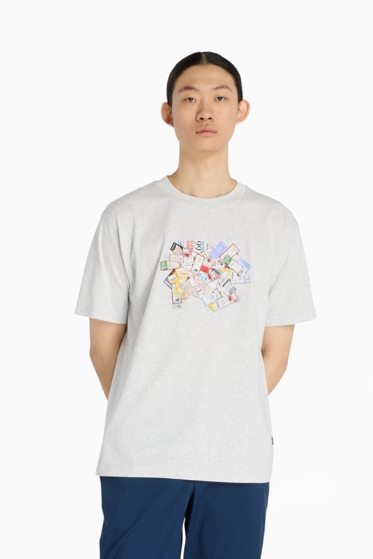 Koszulka New Balance Athletics Ticket - Szary