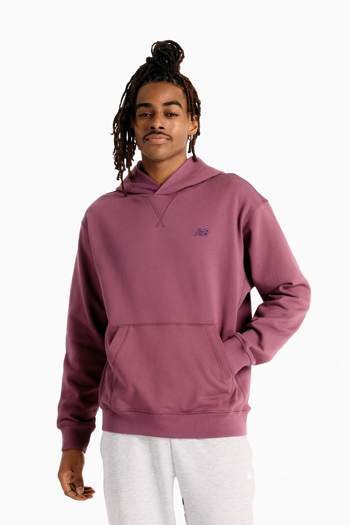 Bluza z kapturem New Balance Athletics - Fioletowy