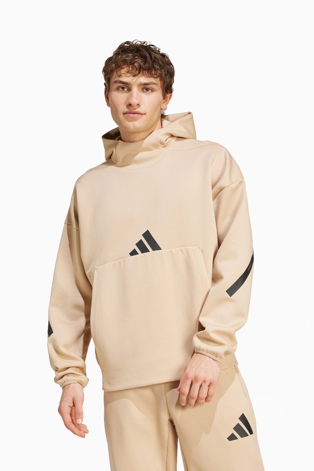 Bluza z kapturem adidas Z.N.E. - Beżowy