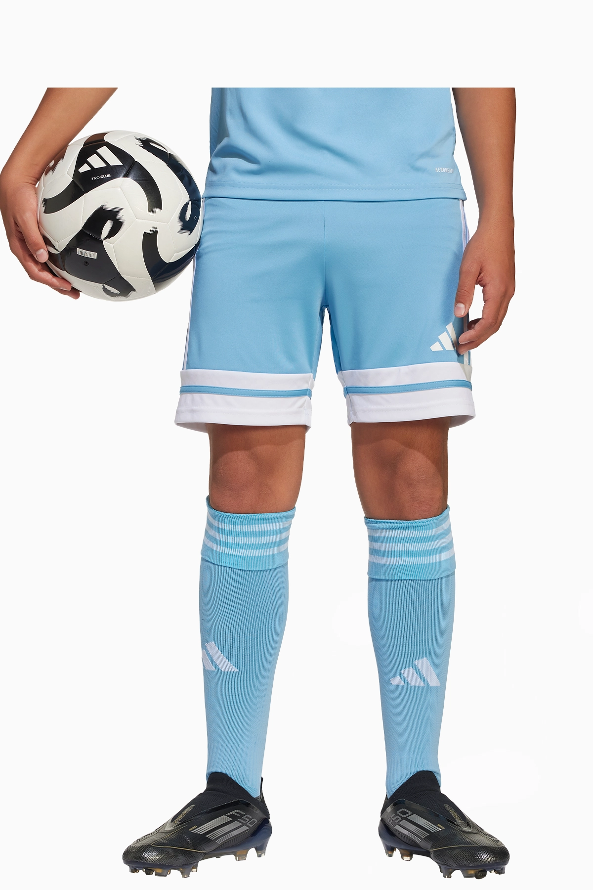 Spodenki adidas Squadra 25 Junior - Błękitny