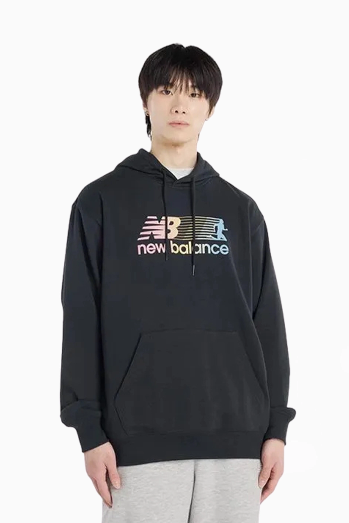 Bluza z kapturem New Balance Gradient Runner - Czarny