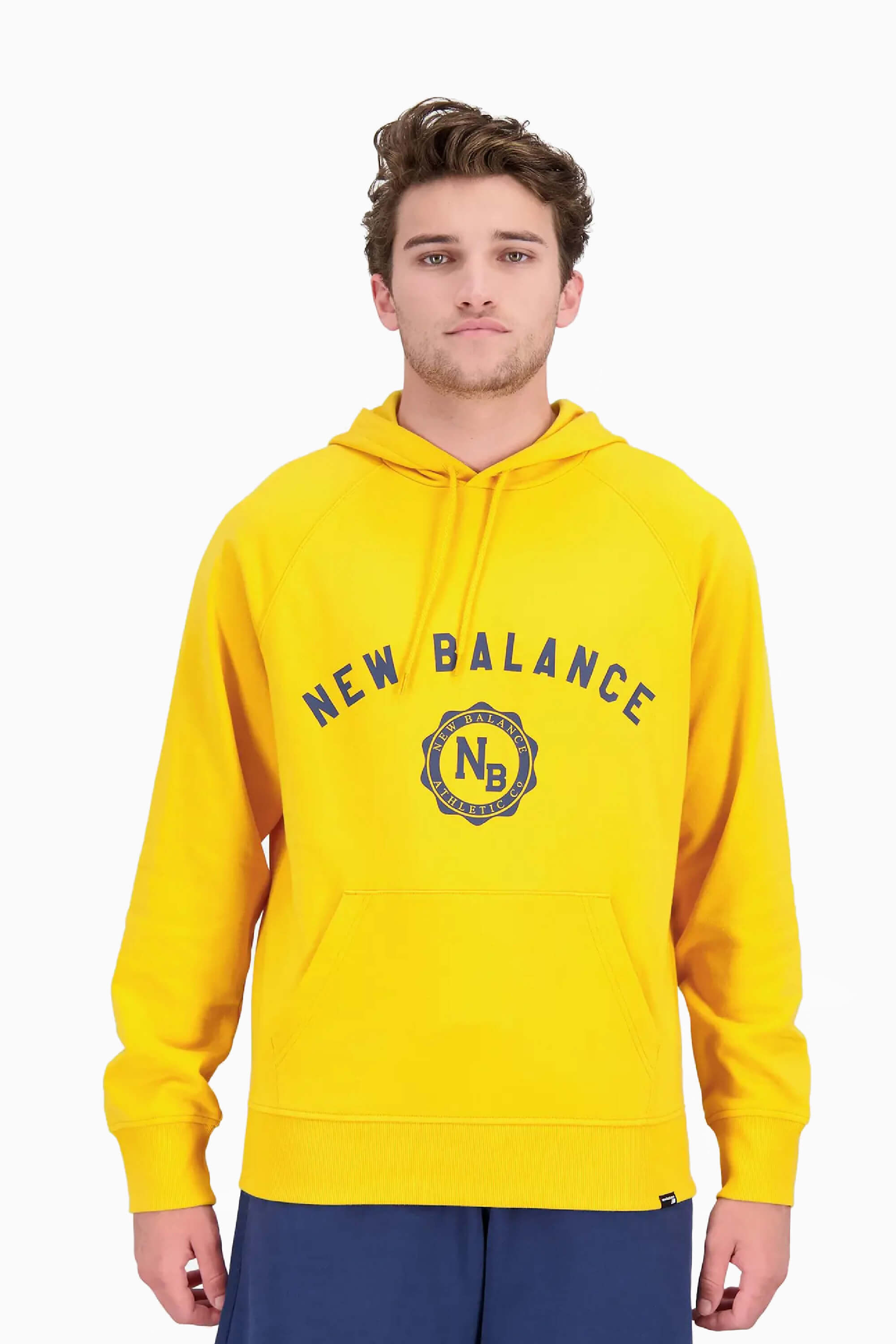 Bluza z kapturem New Balance Sport Seasonal - Żółty