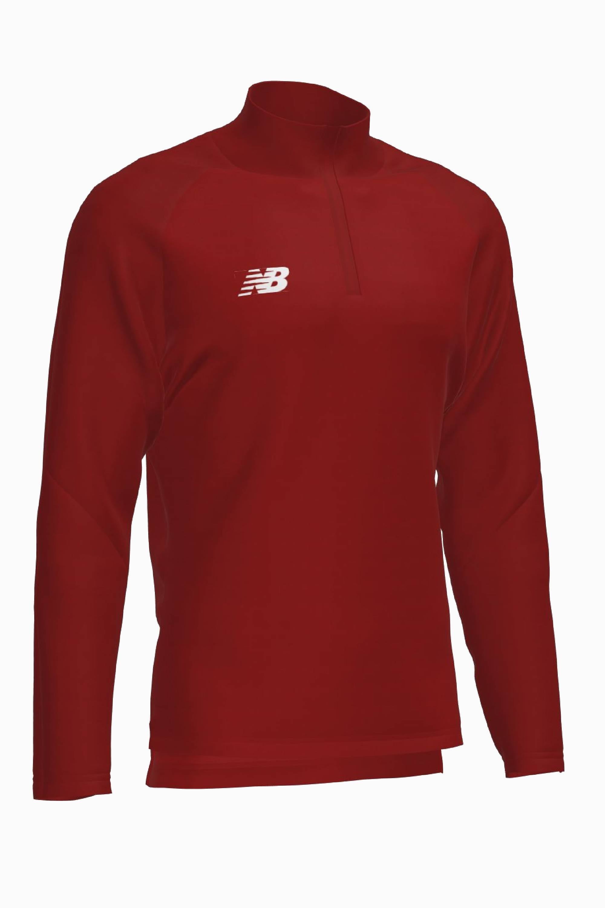 Bluza New Balance Teamwear Training 1/4 Zip Knitted - Bordowy