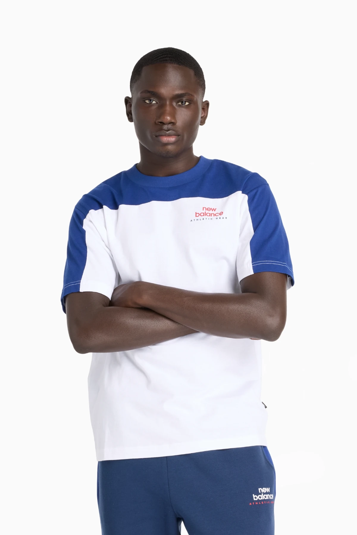 Koszulka New Balance Color Block - Biały