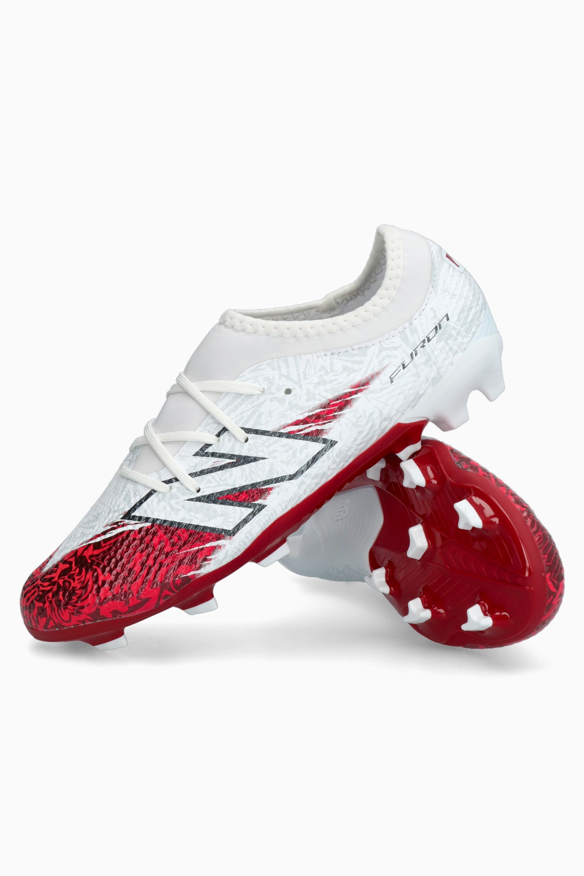Korki New Balance Furon V8 Team Bukayo Saka FG Junior - Biały