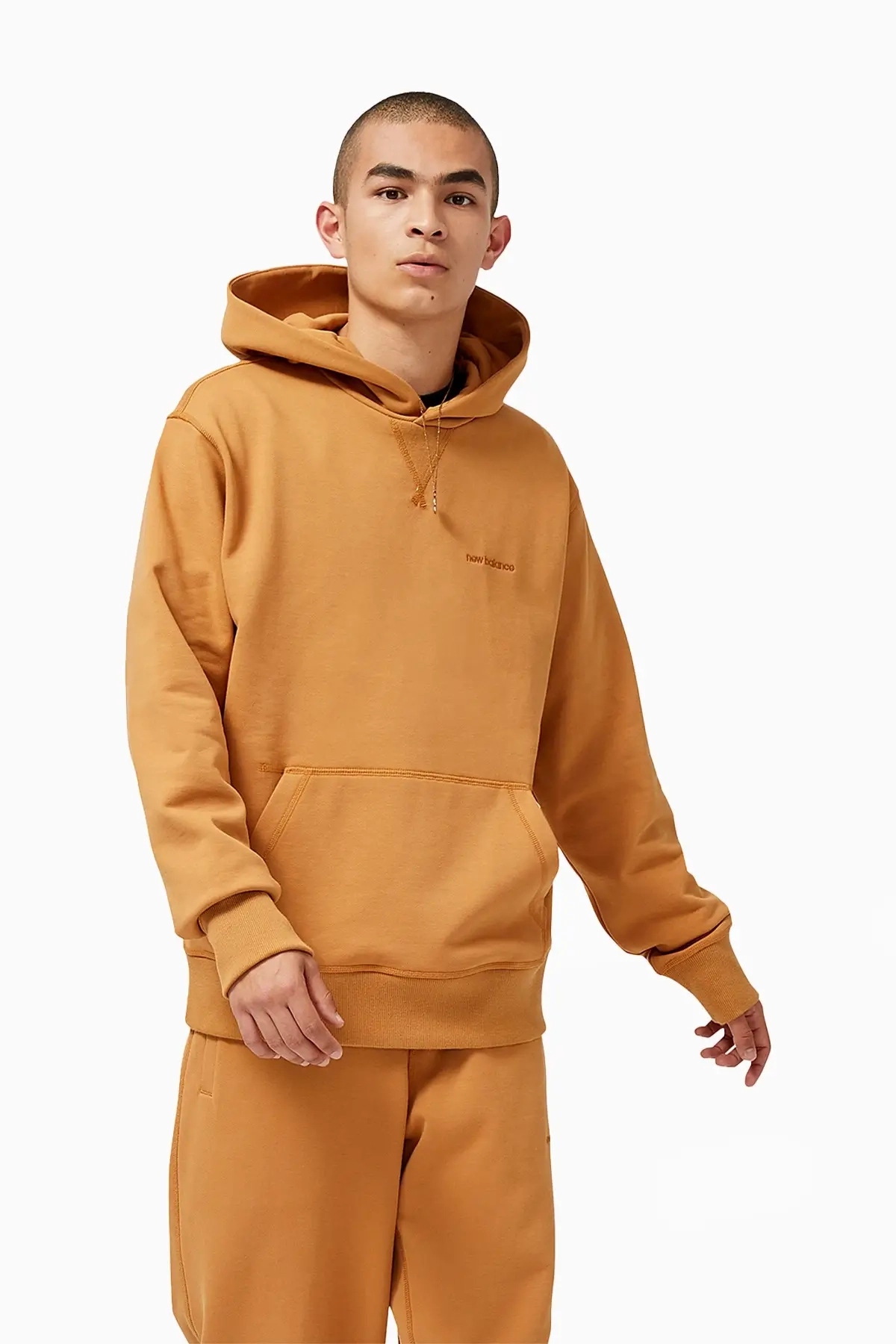 Bluza z kapturem New Balance Nature State - Pomarańczowy