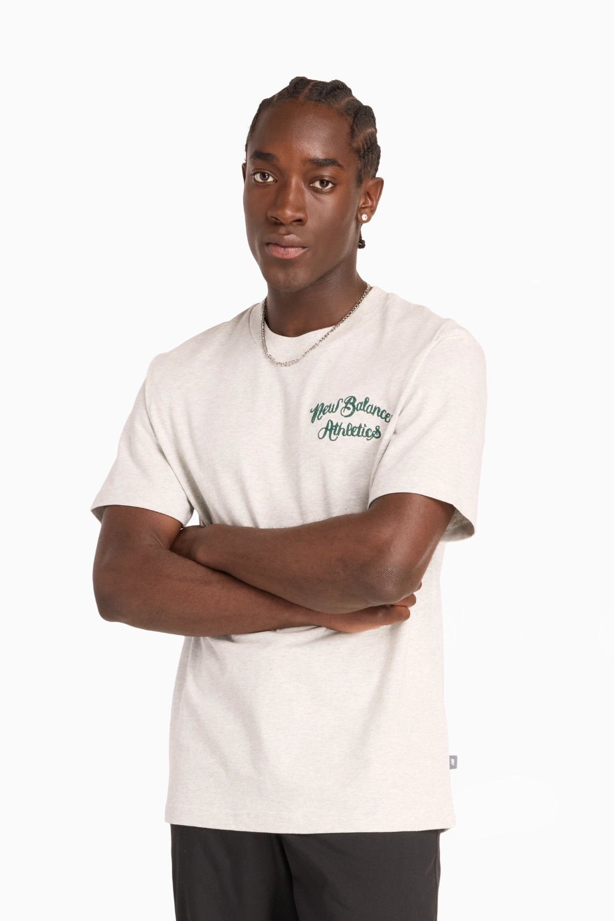 Koszulka New Balance Relaxed League - Beżowy