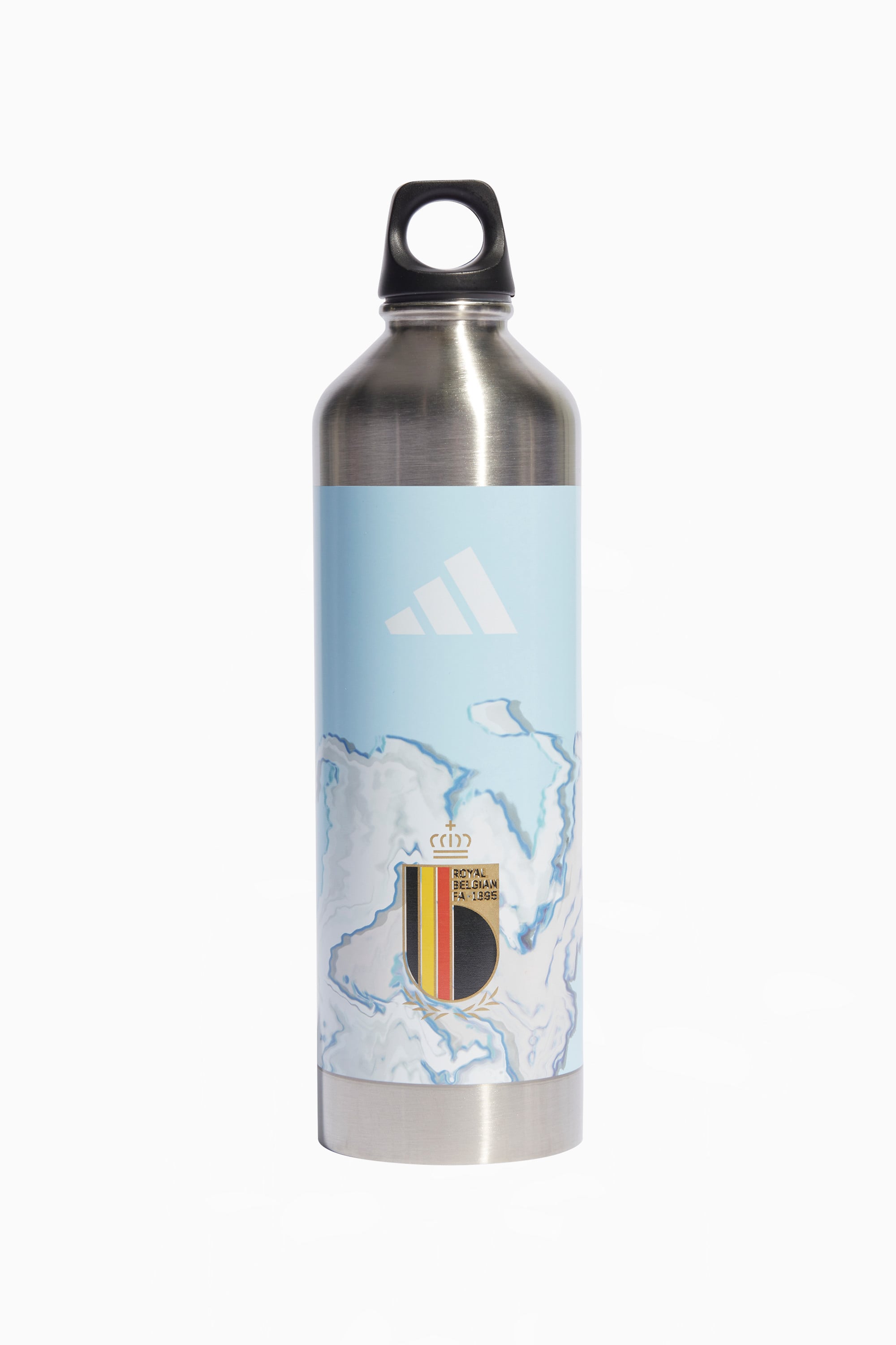 Bidon Reprezentacji Belgii adidas 2023 Steel - Srebrny