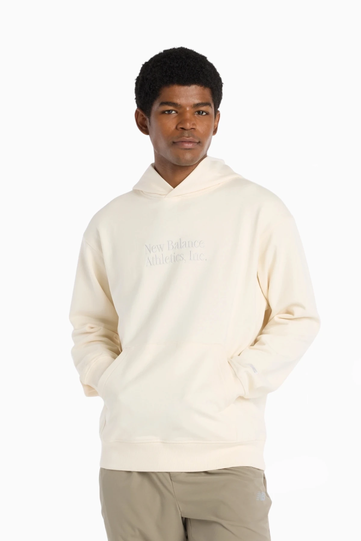 Bluza z kapturem New Balance Athletics Classics - Beżowy