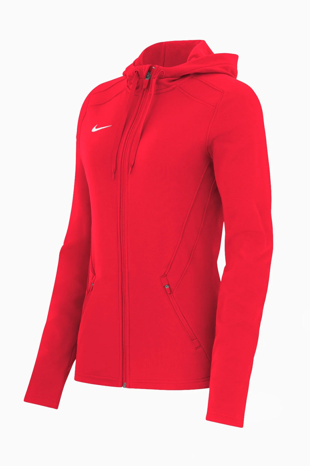 Bluza z kapturem Nike Training Full Zip Damska - Czerwony