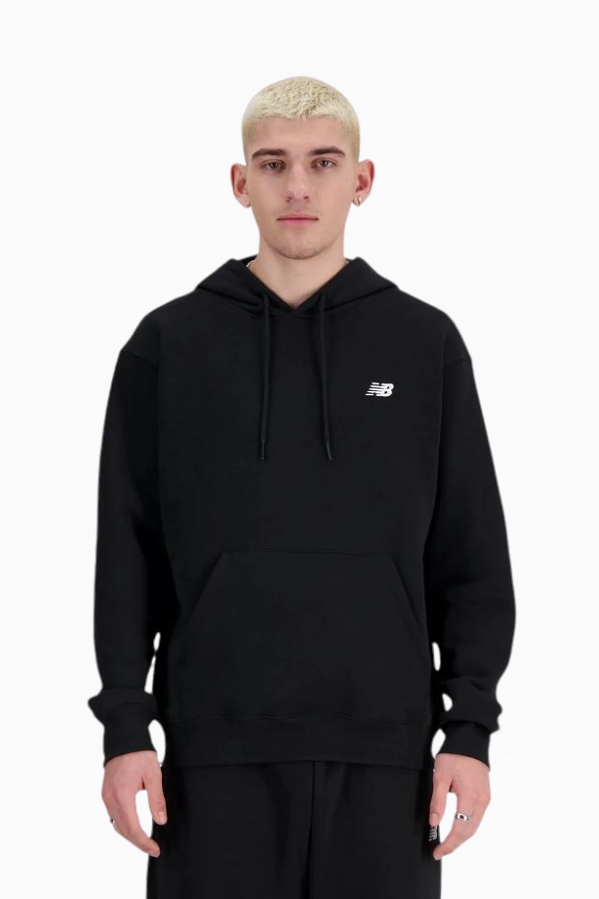 Bluza z kapturem New Balance Small Logo - Czarny