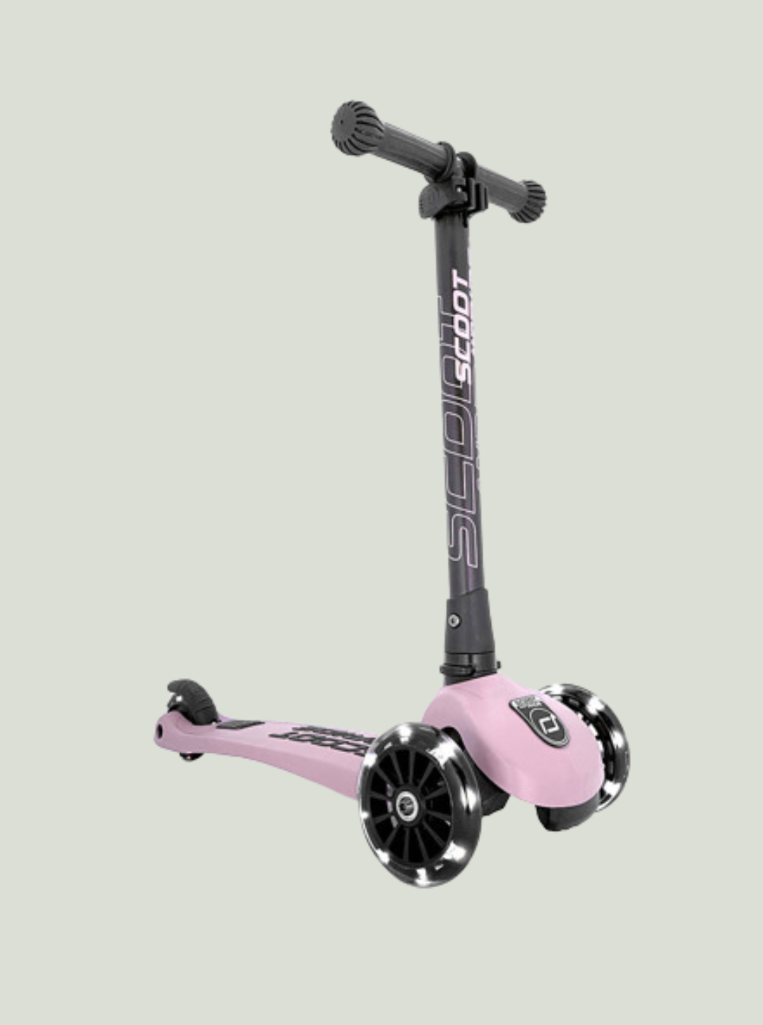 SCOOT & RIDE Highwaykick 3 LED Hulajnoga składana ze świecącymi kółkami 3+ Rose