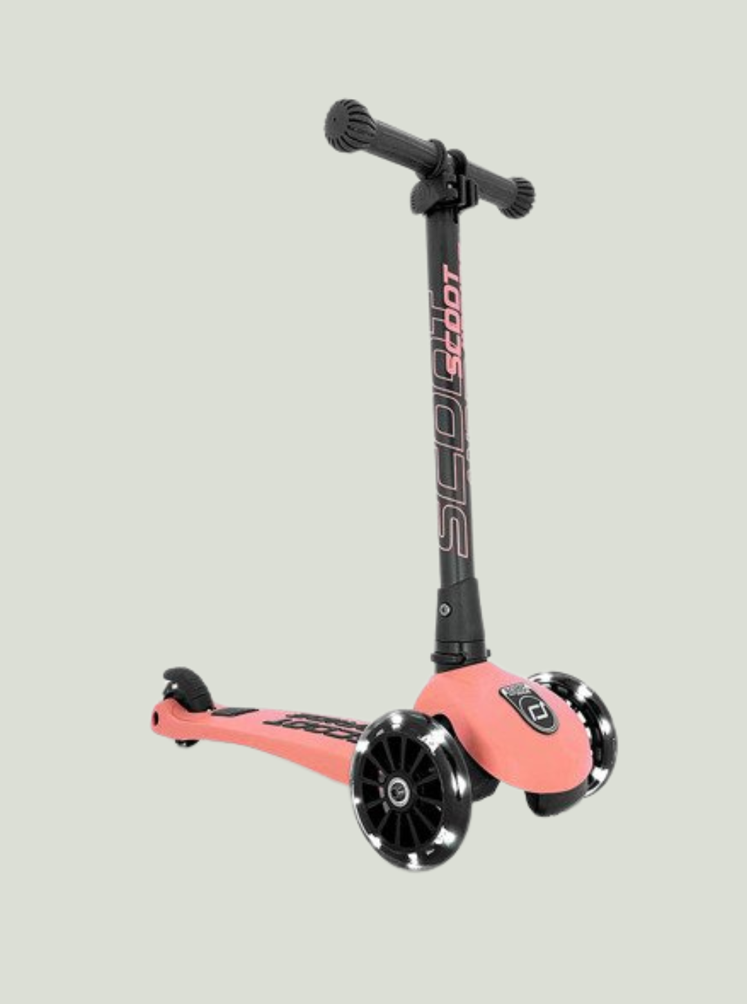 SCOOT & RIDE Highwaykick 3 LED Hulajnoga składana ze świecącymi kółkami 3+ Peach