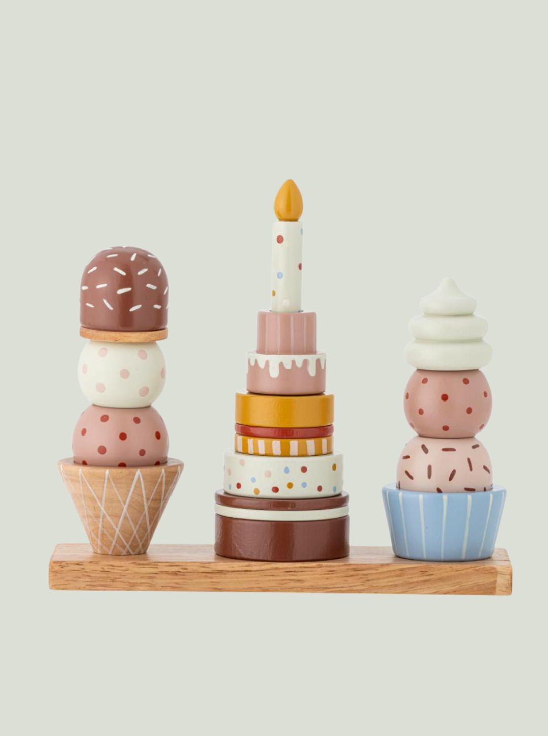 Zabawka edukacyjna Celebrate, Natural, Drewno bukowe Bloomingville Mini