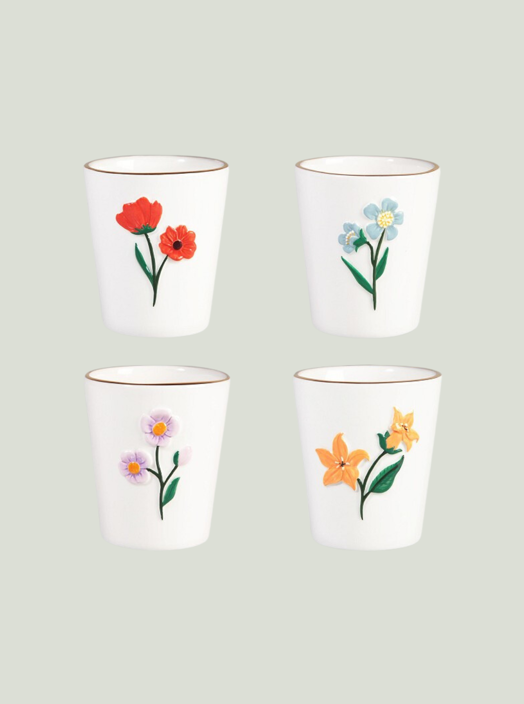 Kubek wildflower &klevering - zestaw 4 sztuk