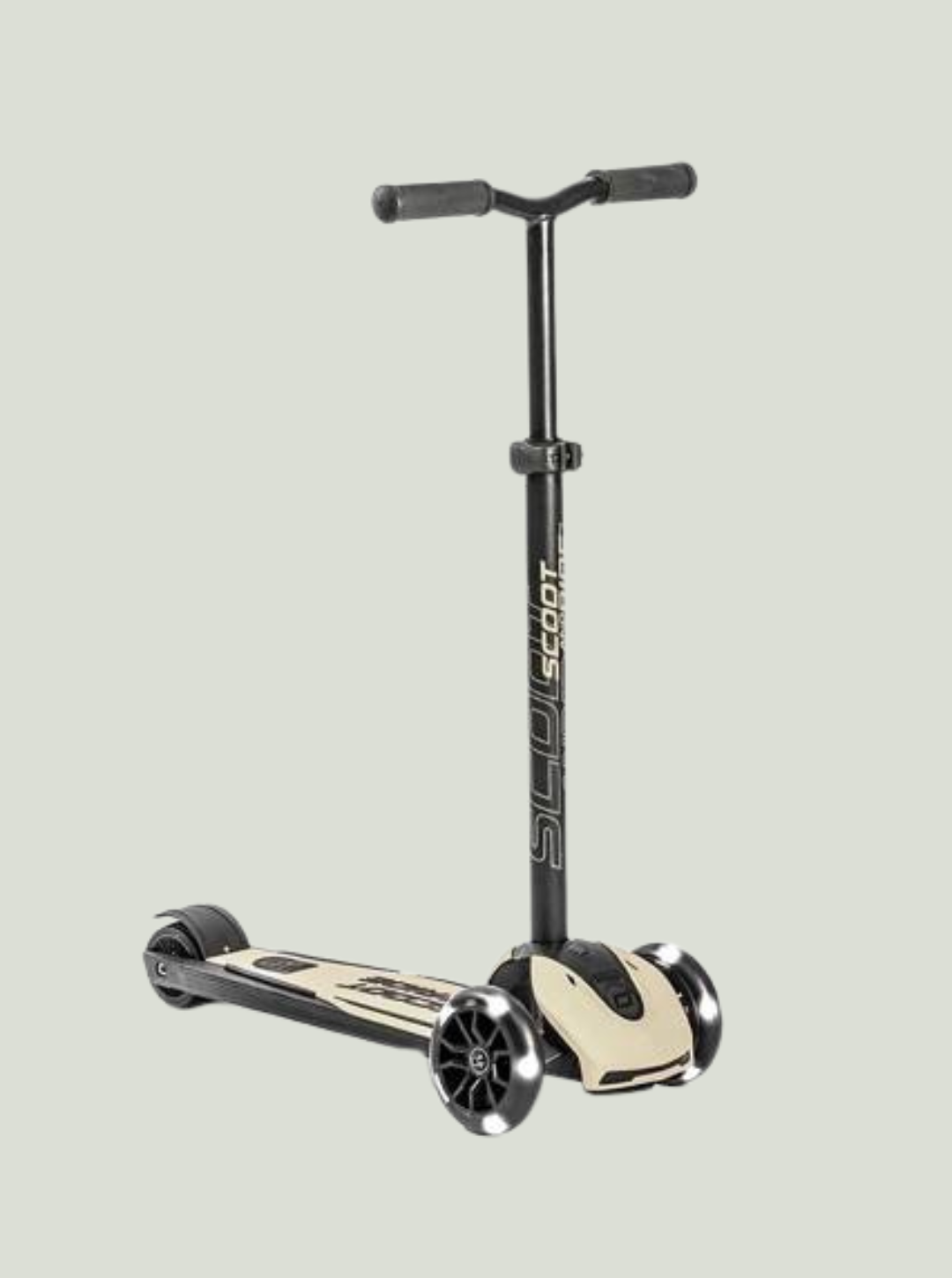 SCOOT & RIDE Highwaykick 5 LED Hulajnoga trójkołowa balansowa ze świecącymi kółkami 5+ Ash