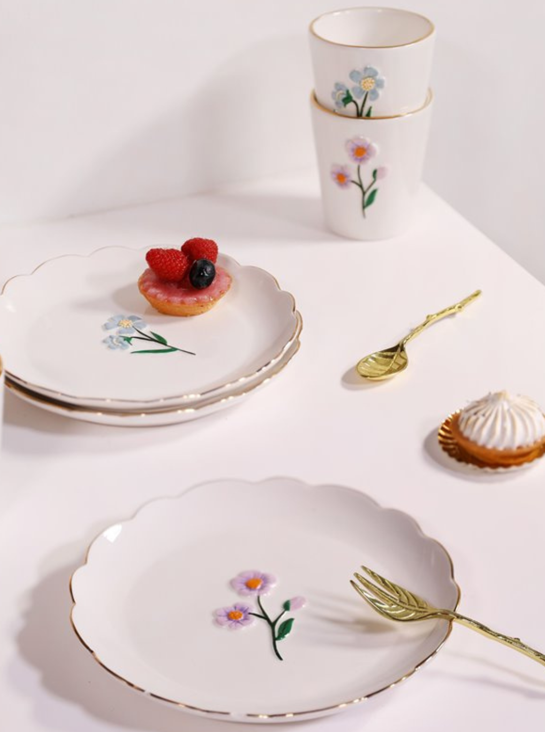 Talerz wildflower &klevering - zestaw 4 sztuk