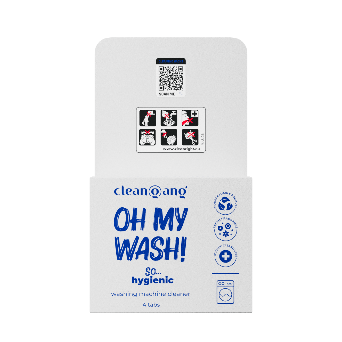 tabletki do czyszczenia pralki, 4 szt.