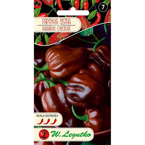 1 szt, Paprika csípős Habanero Chocolate, bronz - Magok: Mod de ambalare: 0.15 g