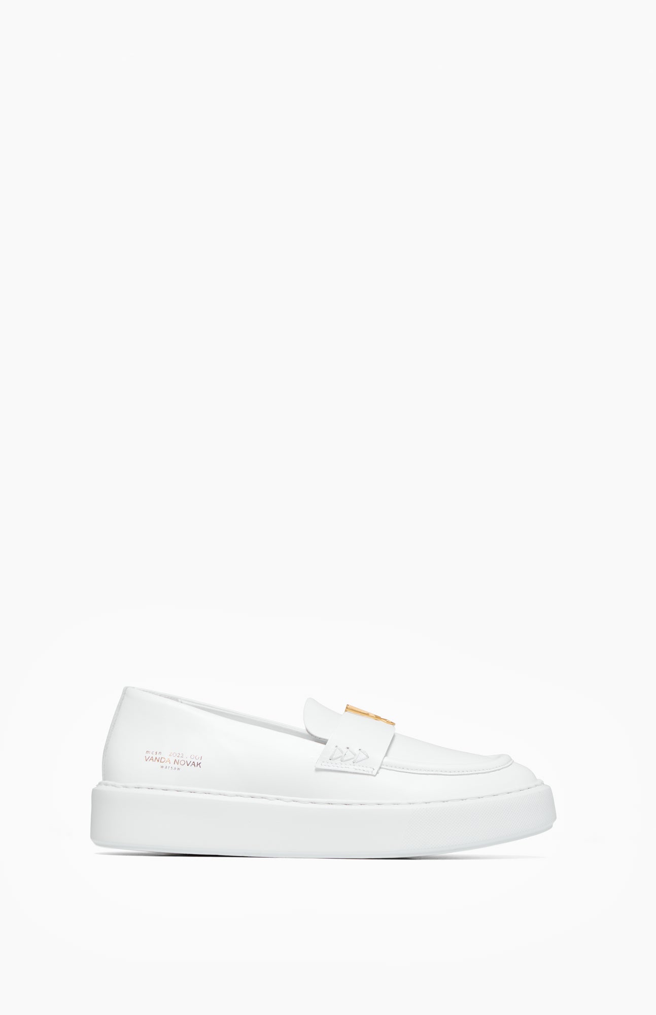 Mokasyny skórzane KAYLA WHITE 40 - Vanda Novak