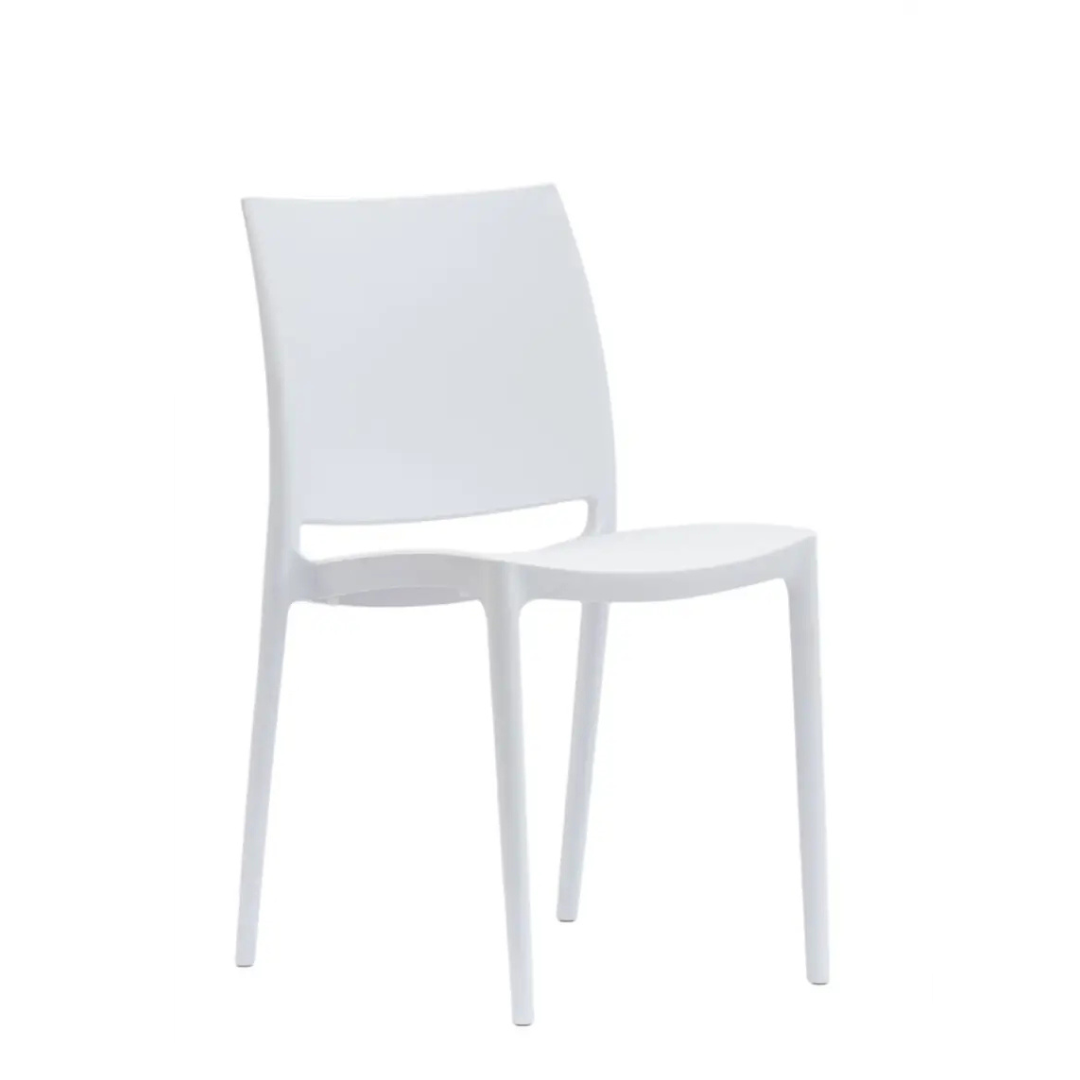 Krzesło konferencyjne biurowe REST - kolor biały