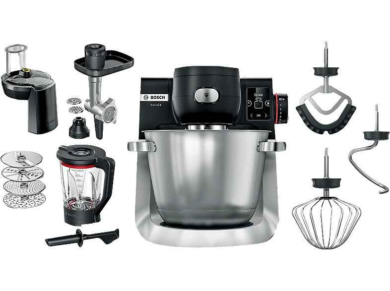 Robot kuchenny BOSCH MUMS6ZS34 Series 6 Czarny-stal szczotkowana