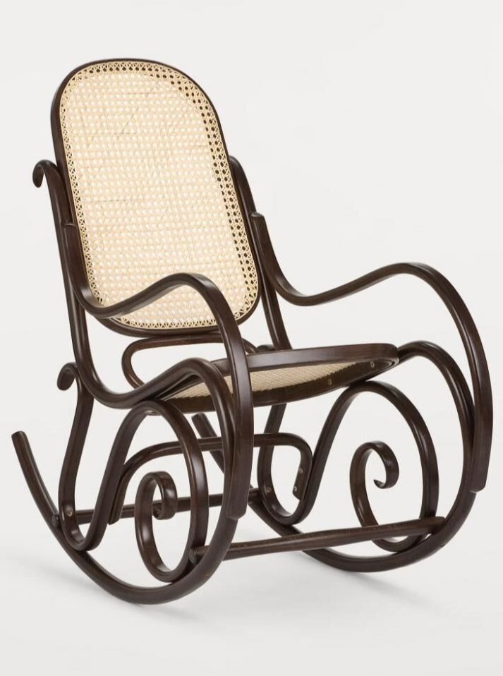 CLASSIC fotel bujany drewniany bukowy oparcie i siedzisko wyplot ręczny Paged ( B-8250 )