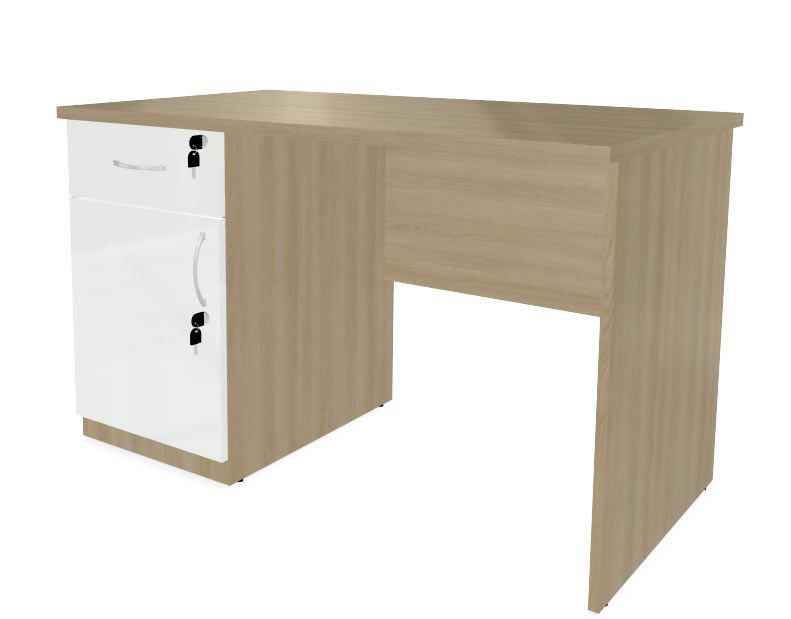 HEBE BP21/8 Biurko szafkowe lewe 118,5x80x74h