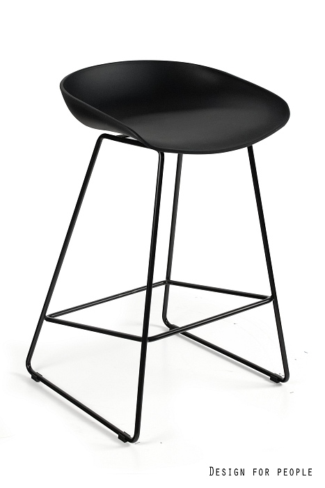 CLUB taboret, hoker czarny lub biały