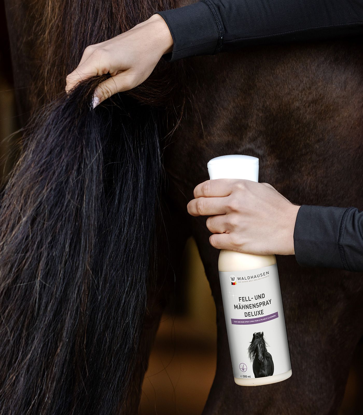 Waldhausen Waldhausen Deluxe spray do sierści i grzywy 500ml 24h