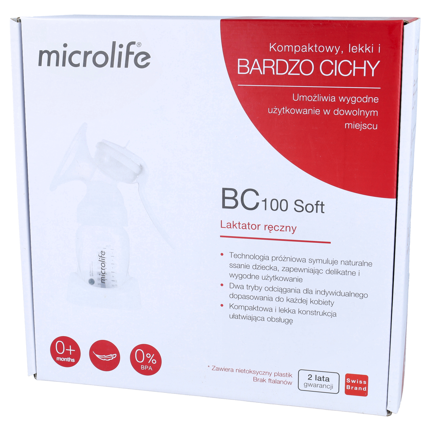 Microlife - laktator bc 100 soft, ręczny, 1 sztuka (data ważności: 31.12.2025)