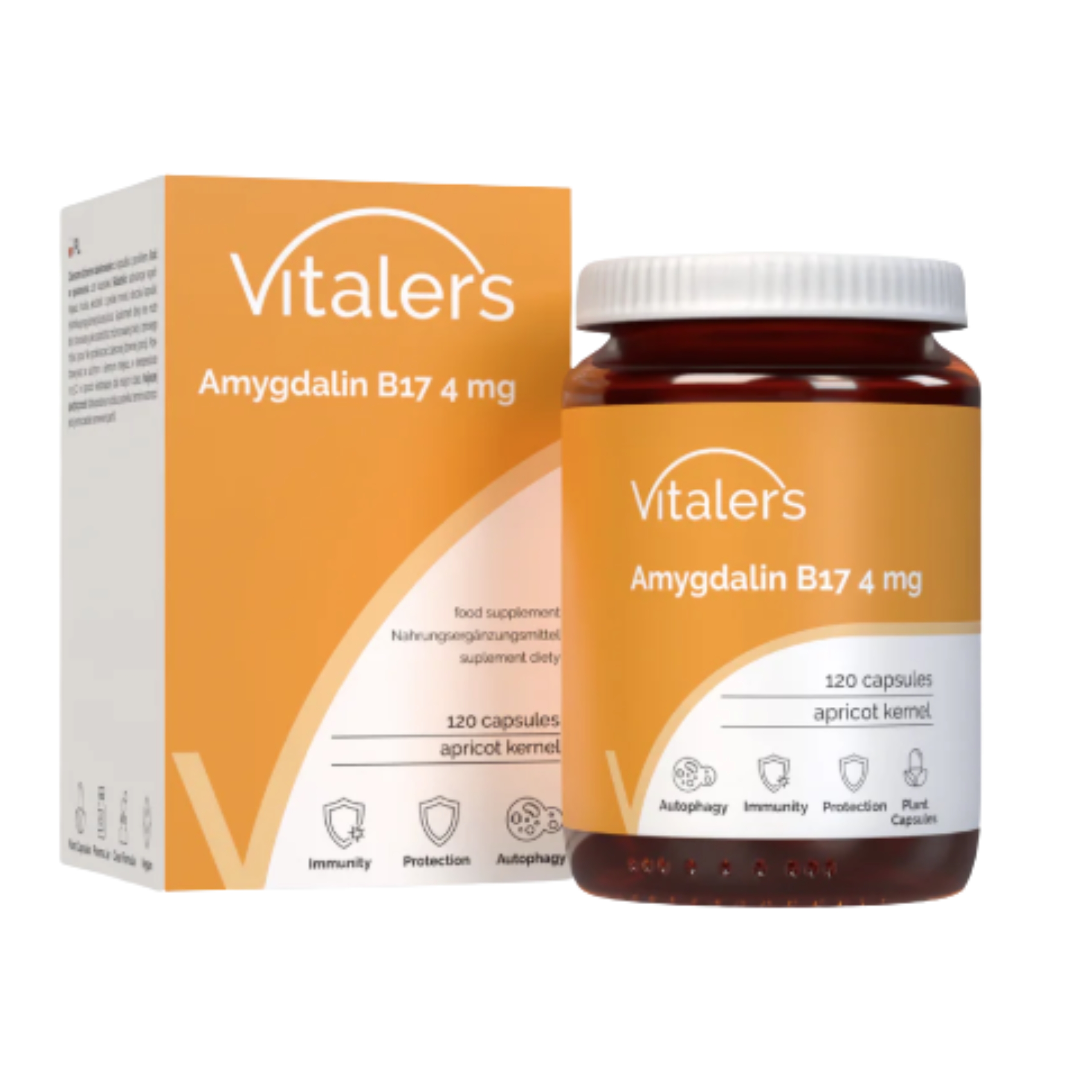 Vitaler's amigdalina b17 4 mg, 120 kapsułek