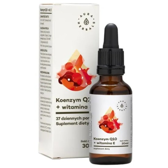 Aura herbals koenzym q10 + witamina e, 30 ml