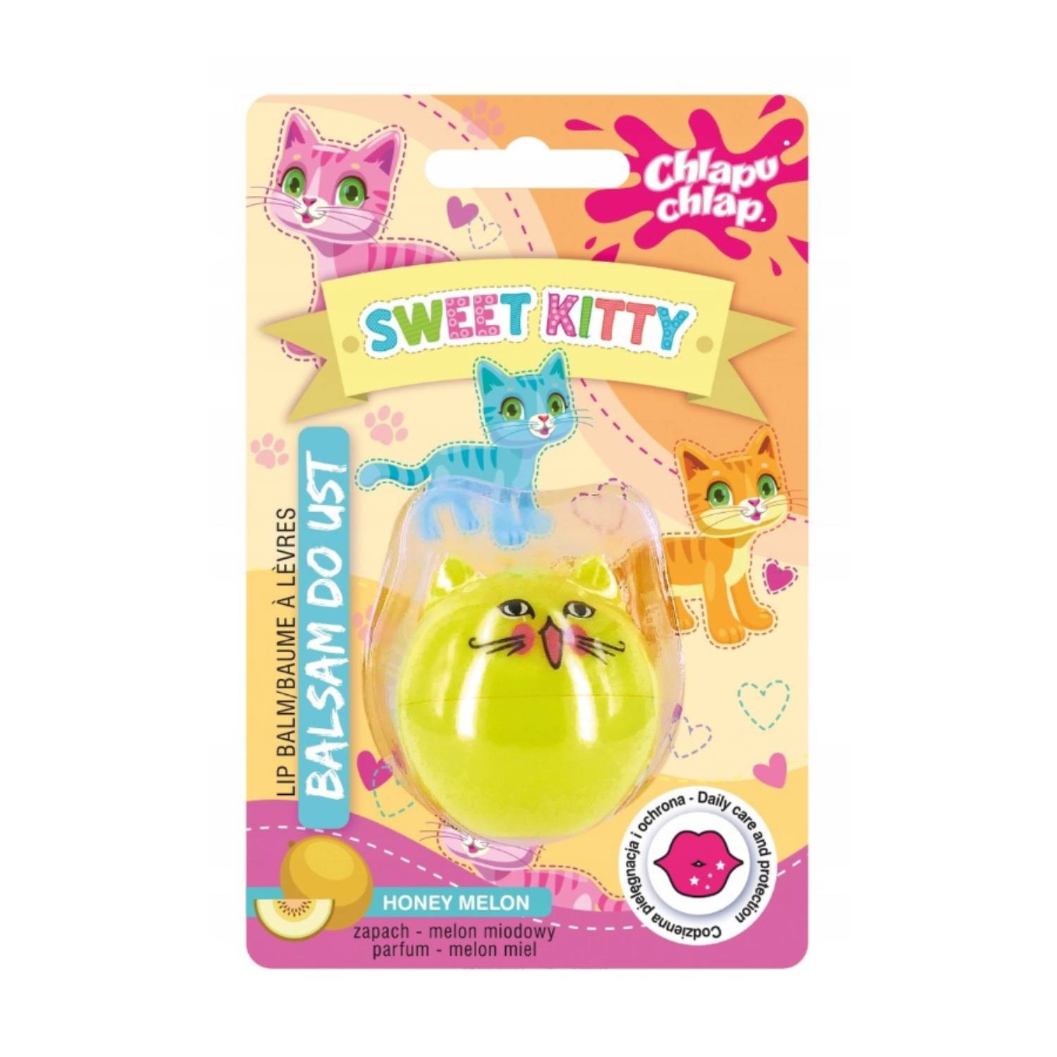 Chlapu chlap - balsam do ust, sweet kitty melon, 1 sztuka