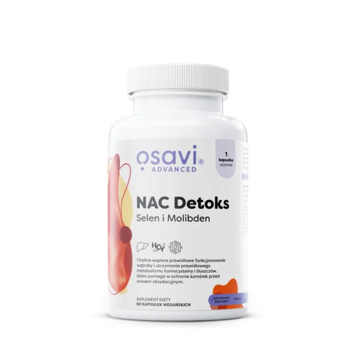 Osavi nac detoks selen i molibden, 60 kapsułek