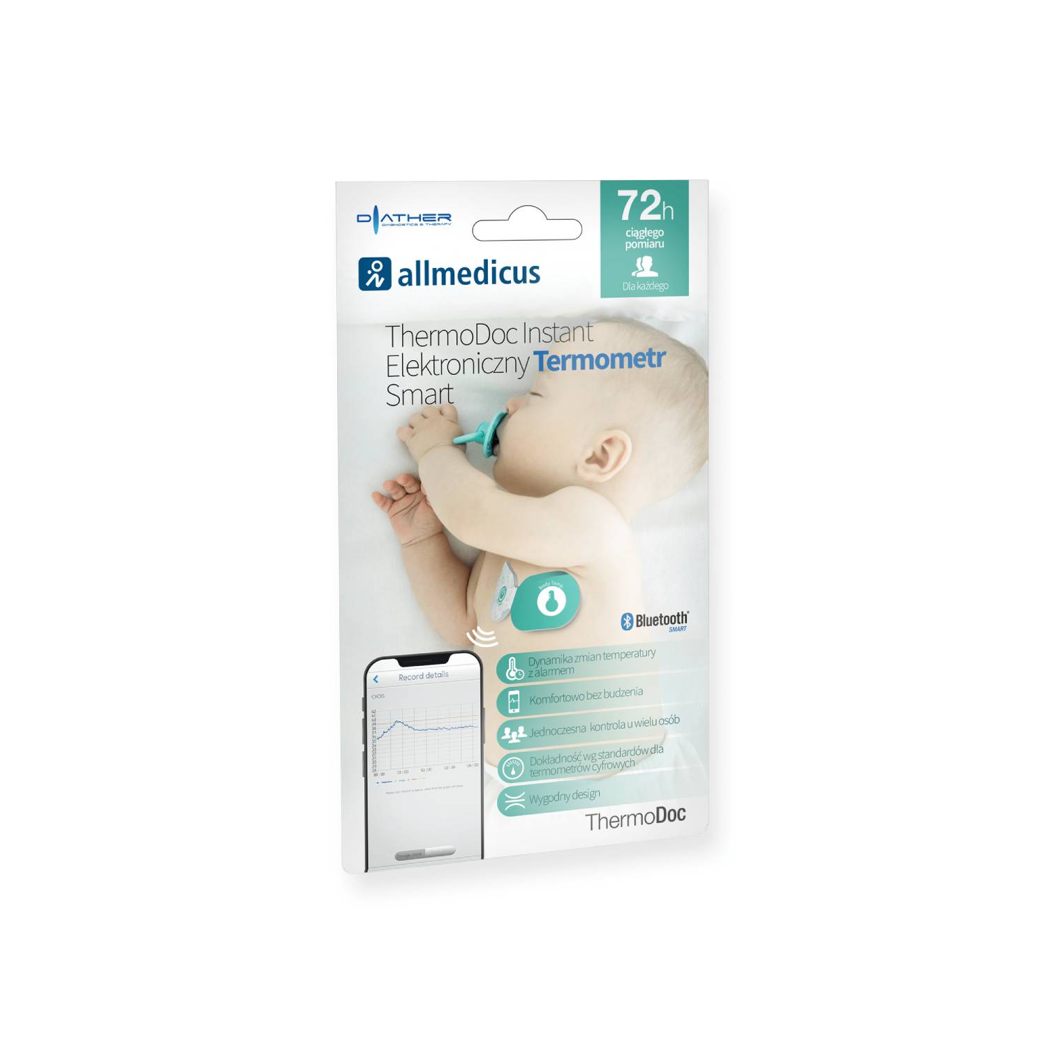 Thermodoc instant - elektroniczny termometr smart, 1 sztuka