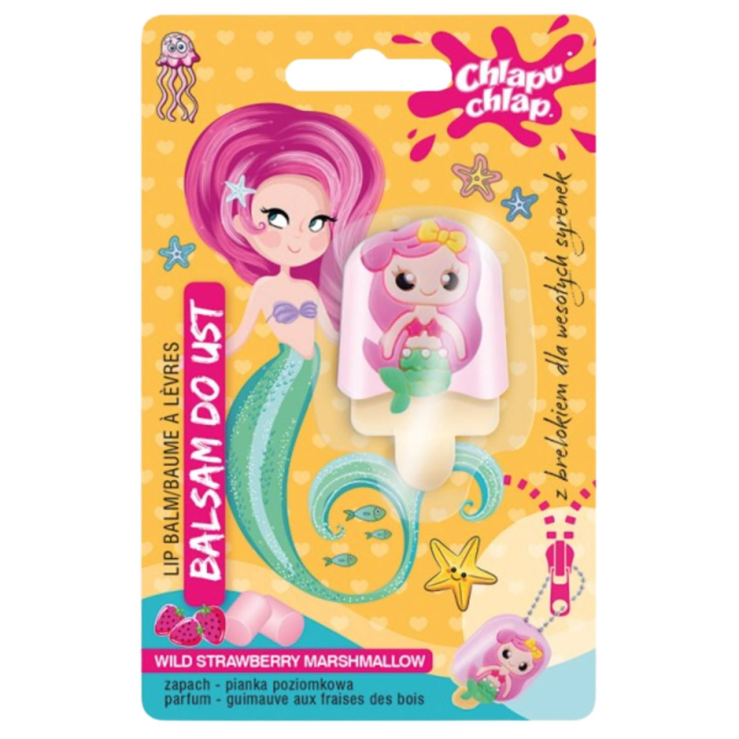 Chlapu chlap - balsam do ust, pianka poziomkowa, 1 sztuka