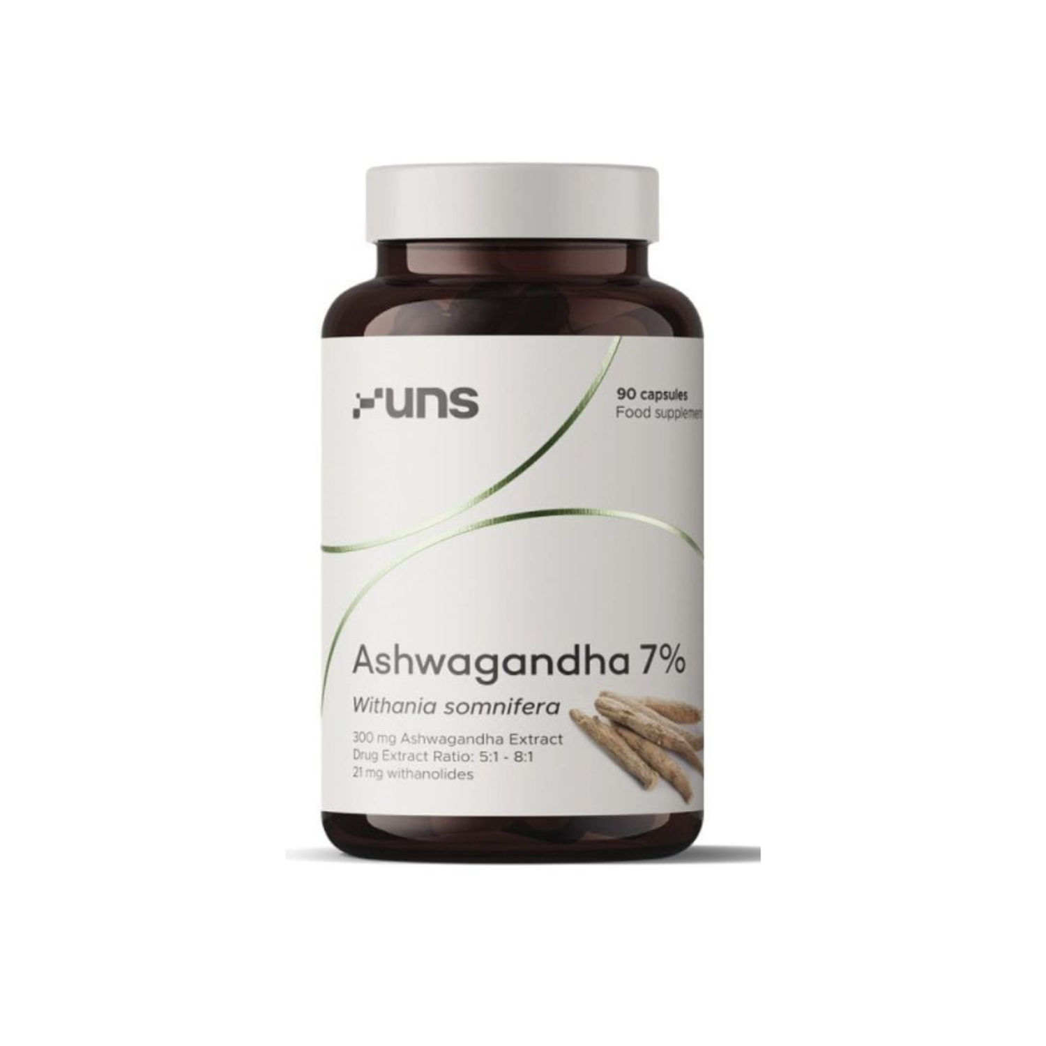 Uns, ashwagandha 7%, 90 kapsułek