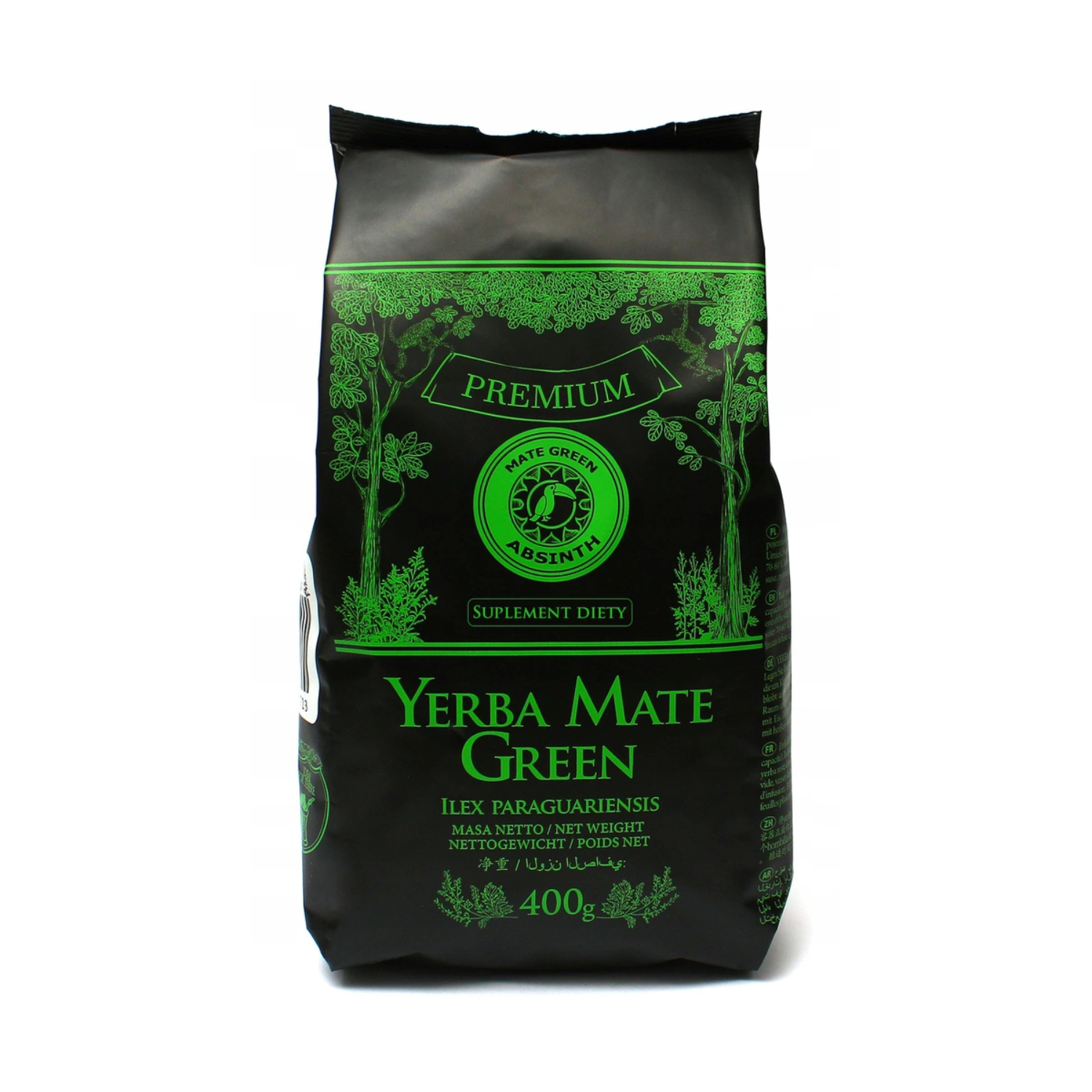 Premium yerba mate green - mate green absinth, yerba mate premium, 400 g (data ważności: 31.12.2025)